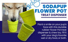 Large Flower Pot eCup Dog Treat Dispenser | Durable USA-Made Enrichment Toy | SodaPup