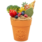 Large Flower Pot eCup Dog Treat Dispenser | Durable USA-Made Enrichment Toy | SodaPup